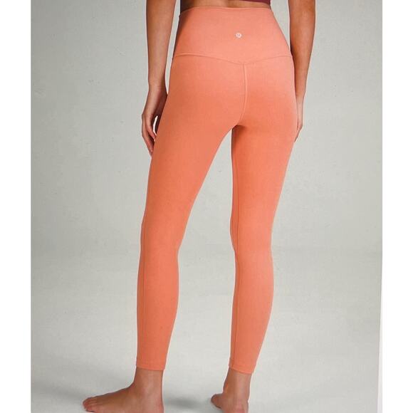 LULULEMON Women's Align High Rise Ankle Leggings Size 8 in Pink Savannah - Picture 3 of 9